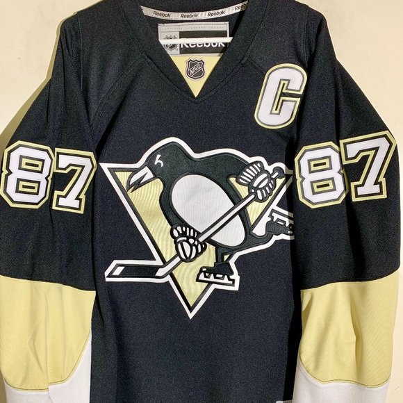 Reebok Premier PITTSBURGH PENGUINS SIDNEY CROSBY Men's JERSEY Sz SMALL or 4X NEW - Picture 2 of 4